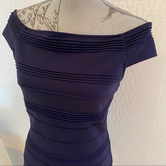 🇬🇧 Ted Baker Inan Bardot Body Con Bandage Dress - Picture 6 of 11